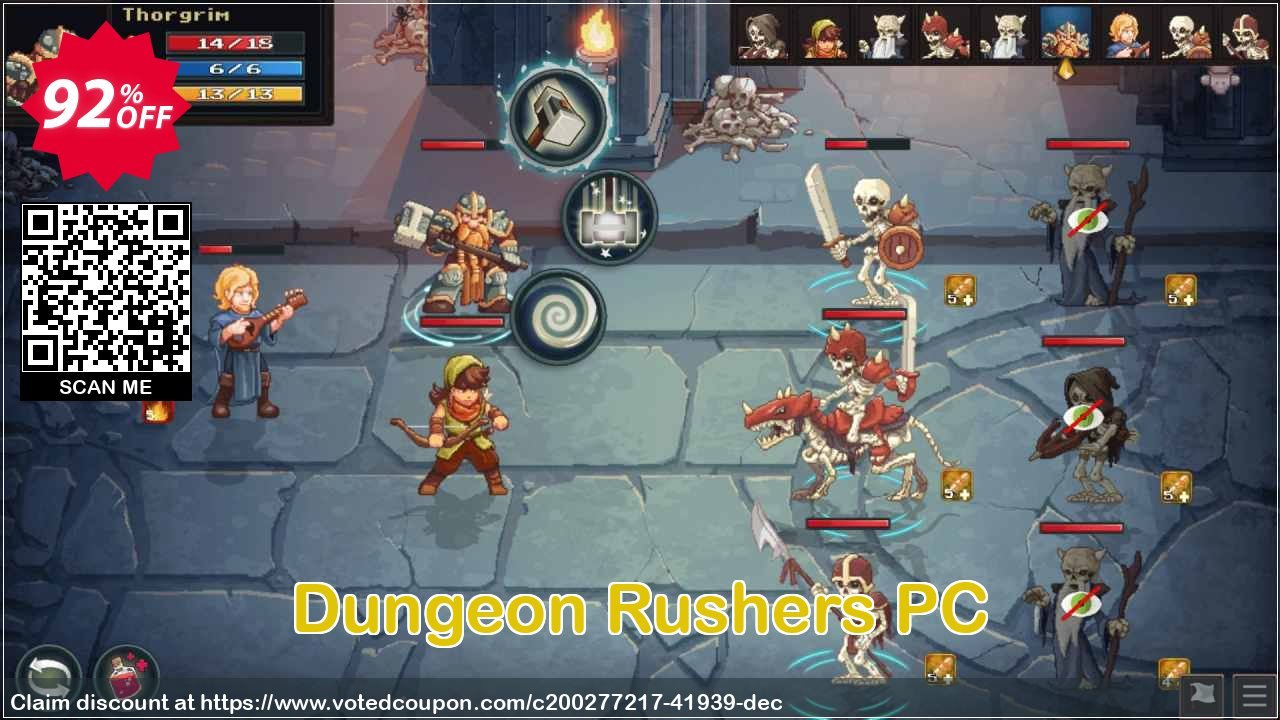 Dungeon Rushers PC Coupon, discount Dungeon Rushers PC Deal 2024 CDkeys. Promotion: Dungeon Rushers PC Exclusive Sale offer 