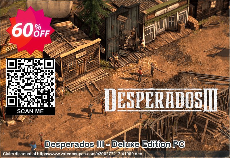Desperados III - Deluxe Edition PC Coupon Code May 2024, 60% OFF - VotedCoupon