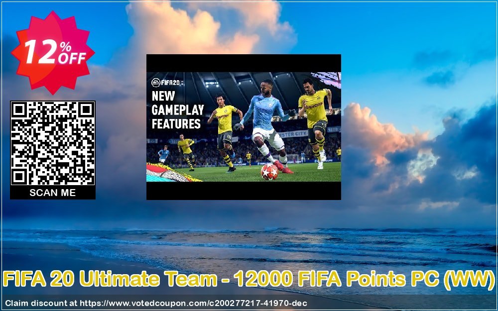 FIFA 20 Ultimate Team - 12000 FIFA Points PC, WW  Coupon, discount FIFA 20 Ultimate Team - 12000 FIFA Points PC (WW) Deal 2024 CDkeys. Promotion: FIFA 20 Ultimate Team - 12000 FIFA Points PC (WW) Exclusive Sale offer 