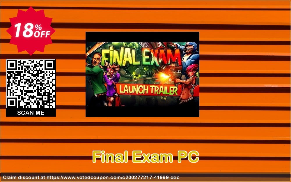 Final Exam PC Coupon, discount Final Exam PC Deal 2021 CDkeys. Promotion: Final Exam PC Exclusive Sale offer 