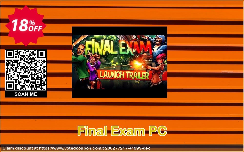 Final Exam PC Coupon, discount Final Exam PC Deal 2024 CDkeys. Promotion: Final Exam PC Exclusive Sale offer 