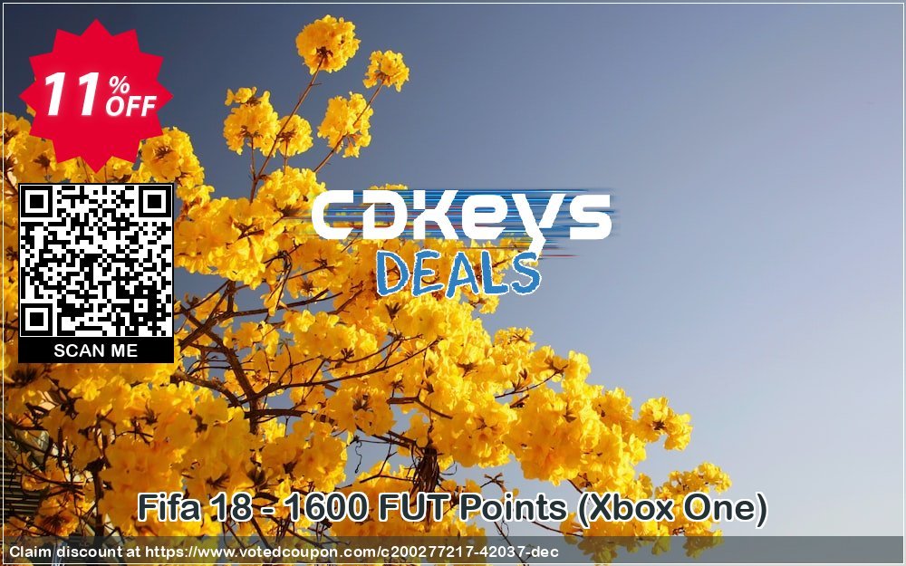 Fifa 18 - 1600 FUT Points, Xbox One  Coupon, discount Fifa 18 - 1600 FUT Points (Xbox One) Deal 2024 CDkeys. Promotion: Fifa 18 - 1600 FUT Points (Xbox One) Exclusive Sale offer 