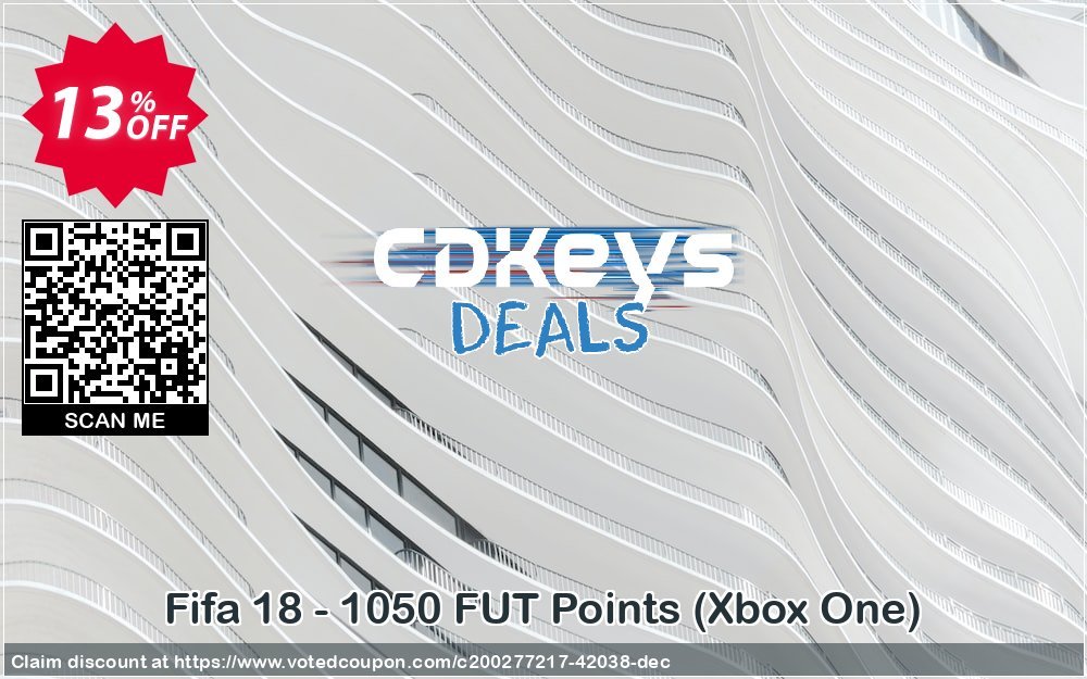 Fifa 18 - 1050 FUT Points, Xbox One  Coupon Code May 2024, 13% OFF - VotedCoupon