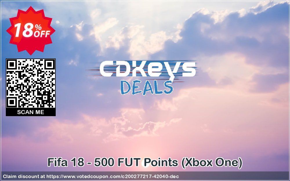 Fifa 18 - 500 FUT Points, Xbox One  Coupon Code May 2024, 18% OFF - VotedCoupon