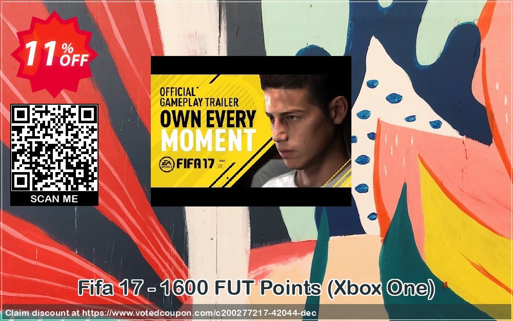 Fifa 17 - 1600 FUT Points, Xbox One  Coupon Code Apr 2024, 11% OFF - VotedCoupon