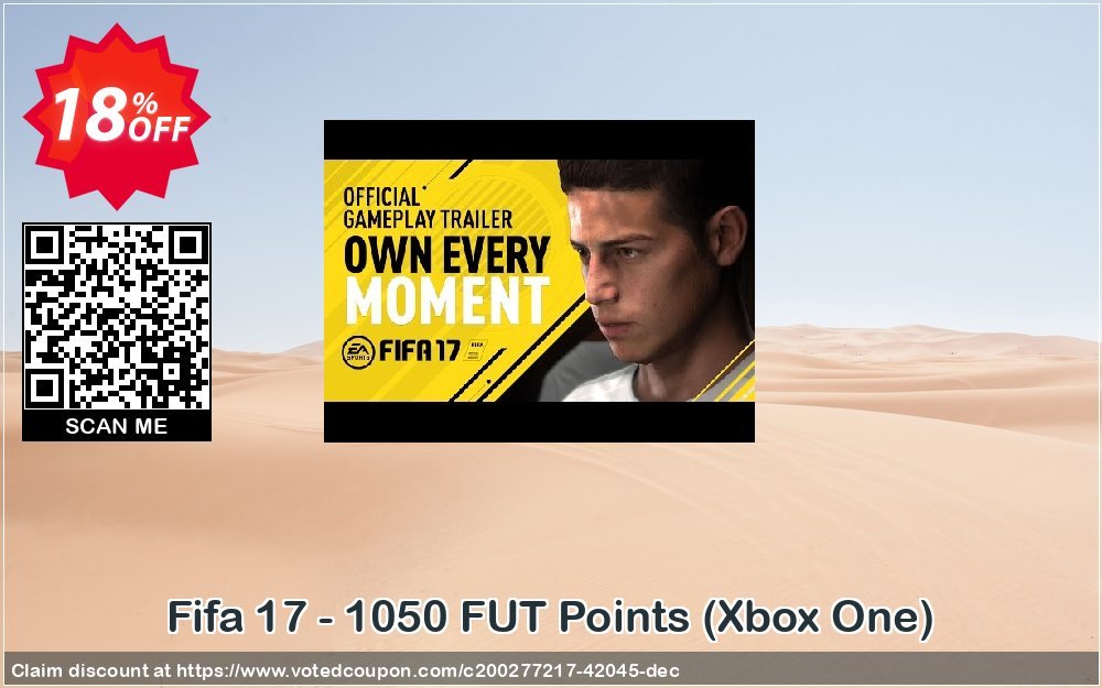 Fifa 17 - 1050 FUT Points, Xbox One  Coupon Code May 2024, 18% OFF - VotedCoupon