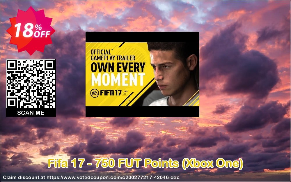 Fifa 17 - 750 FUT Points, Xbox One  Coupon Code Apr 2024, 18% OFF - VotedCoupon