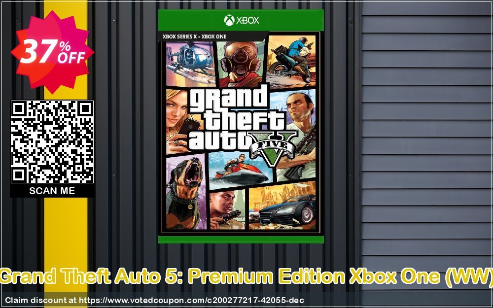 Grand Theft Auto 5: Premium Edition Xbox One, WW  Coupon, discount Grand Theft Auto 5: Premium Edition Xbox One (WW) Deal 2024 CDkeys. Promotion: Grand Theft Auto 5: Premium Edition Xbox One (WW) Exclusive Sale offer 