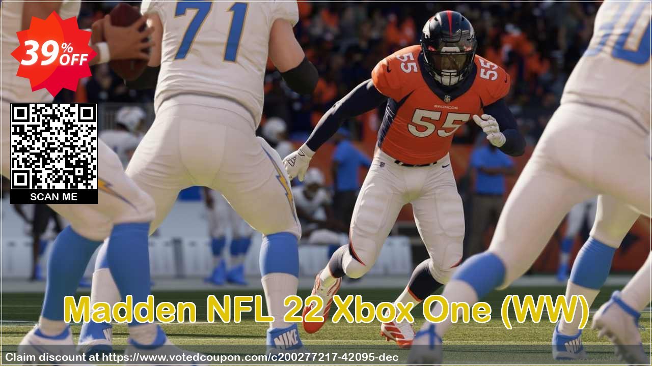 Madden NFL 22 Xbox One, WW  Coupon, discount Madden NFL 22 Xbox One (WW) Deal 2021 CDkeys. Promotion: Madden NFL 22 Xbox One (WW) Exclusive Sale offer 