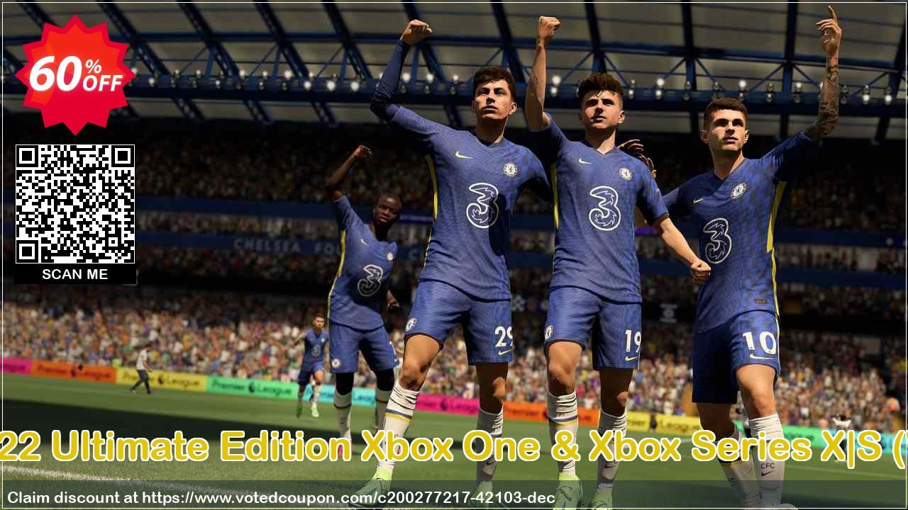 Fifa 22 Ultimate Edition Xbox One & Xbox Series X|S, WW  Coupon, discount Fifa 22 Ultimate Edition Xbox One & Xbox Series X|S (WW) Deal 2024 CDkeys. Promotion: Fifa 22 Ultimate Edition Xbox One & Xbox Series X|S (WW) Exclusive Sale offer 