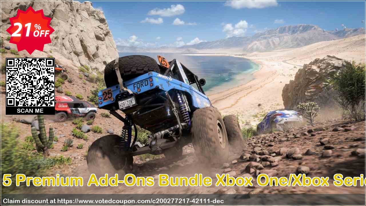 Forza Horizon 5 Premium Add-Ons Bundle Xbox One/Xbox Series X|S/PC, US  Coupon Code Apr 2024, 21% OFF - VotedCoupon