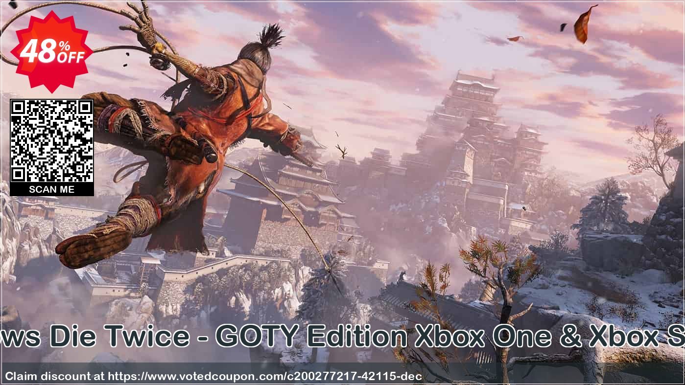 Sekiro: Shadows Die Twice - GOTY Edition Xbox One & Xbox Series X|S, US  Coupon Code May 2024, 48% OFF - VotedCoupon
