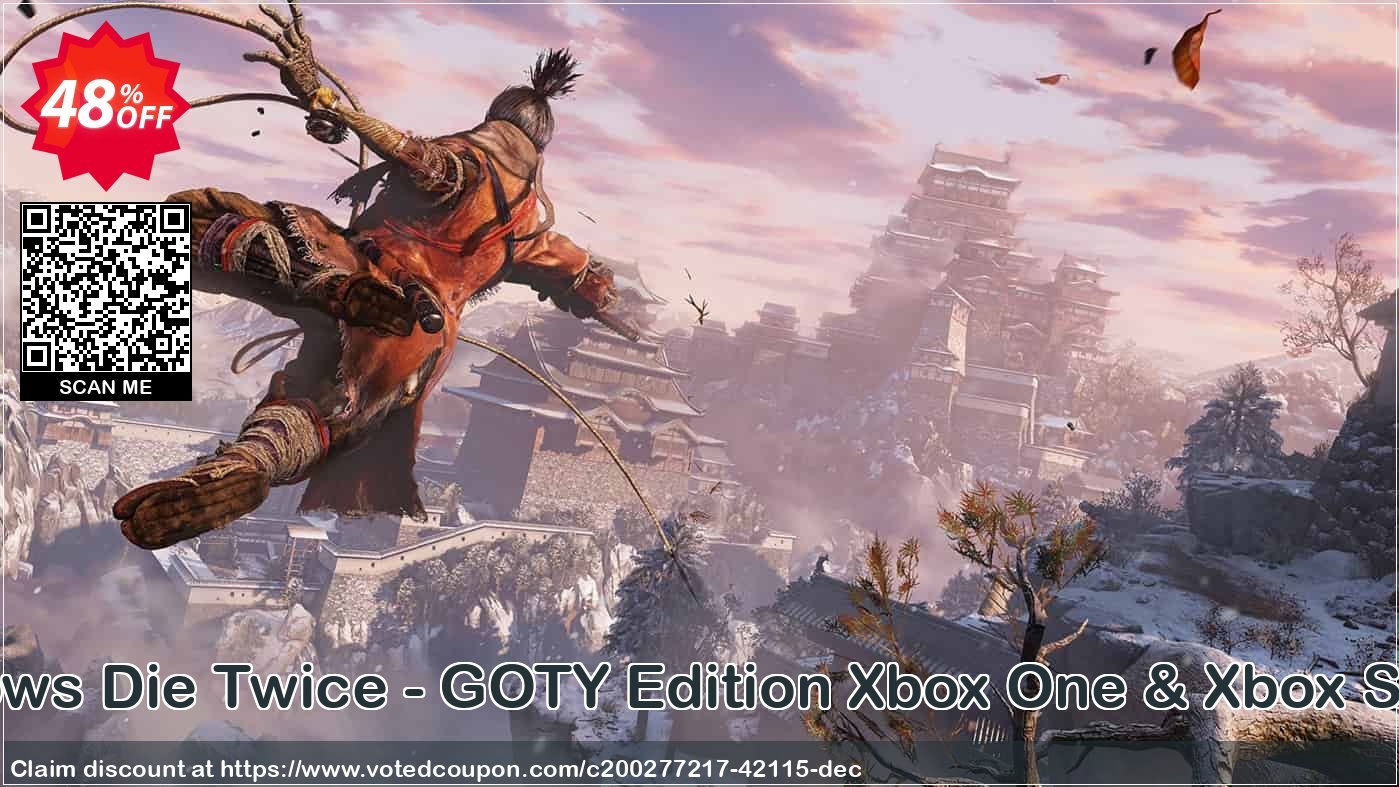 Sekiro: Shadows Die Twice - GOTY Edition Xbox One & Xbox Series X|S, US  Coupon, discount Sekiro: Shadows Die Twice - GOTY Edition Xbox One & Xbox Series X|S (US) Deal 2024 CDkeys. Promotion: Sekiro: Shadows Die Twice - GOTY Edition Xbox One & Xbox Series X|S (US) Exclusive Sale offer 