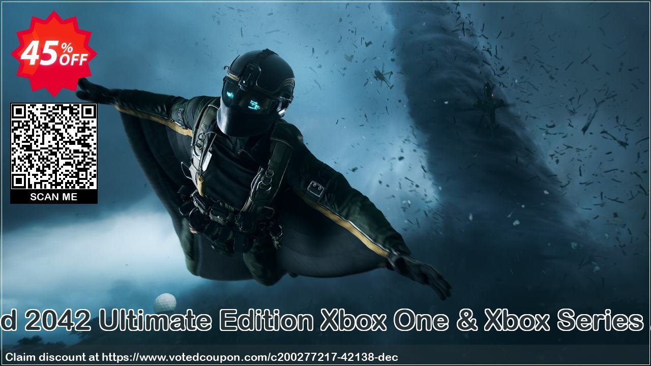 Battlefield 2042 Ultimate Edition Xbox One & Xbox Series X|S, WW  Coupon, discount Battlefield 2042 Ultimate Edition Xbox One & Xbox Series X|S (WW) Deal 2024 CDkeys. Promotion: Battlefield 2042 Ultimate Edition Xbox One & Xbox Series X|S (WW) Exclusive Sale offer 