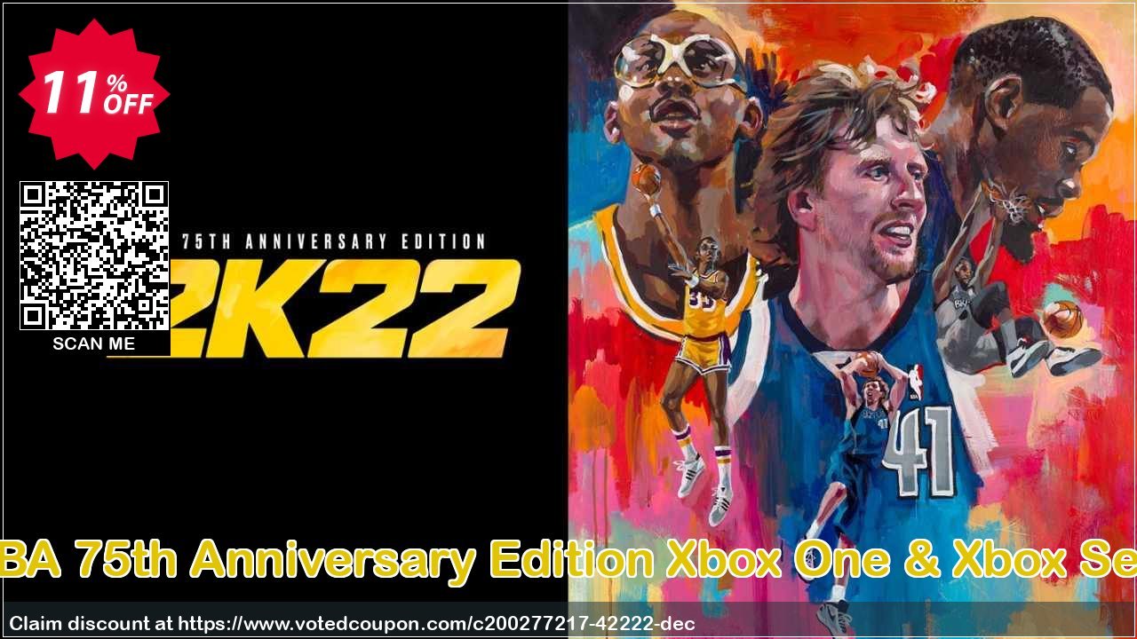 NBA 2K22 NBA 75th Anniversary Edition Xbox One & Xbox Series X|S, US  Coupon Code May 2024, 11% OFF - VotedCoupon