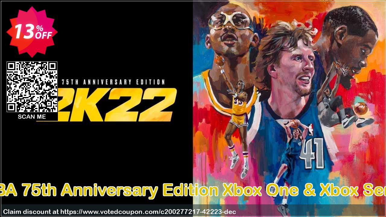 NBA 2K22 NBA 75th Anniversary Edition Xbox One & Xbox Series X|S, WW  Coupon, discount NBA 2K22 NBA 75th Anniversary Edition Xbox One & Xbox Series X|S (WW) Deal 2024 CDkeys. Promotion: NBA 2K22 NBA 75th Anniversary Edition Xbox One & Xbox Series X|S (WW) Exclusive Sale offer 