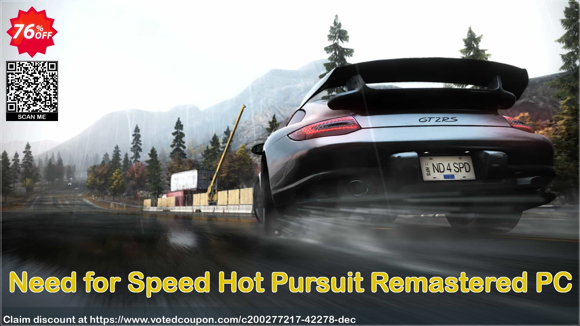 Need for Speed Hot Pursuit Remastered PC Coupon, discount Need for Speed Hot Pursuit Remastered PC Deal 2021 CDkeys. Promotion: Need for Speed Hot Pursuit Remastered PC Exclusive Sale offer 
