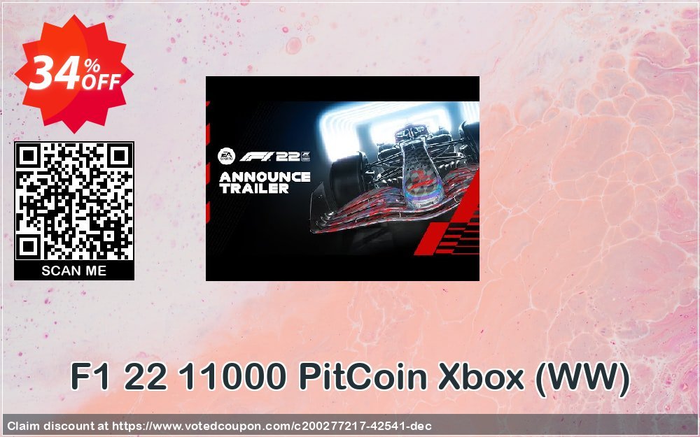 F1 22 11000 PitCoin Xbox, WW  Coupon Code May 2024, 34% OFF - VotedCoupon