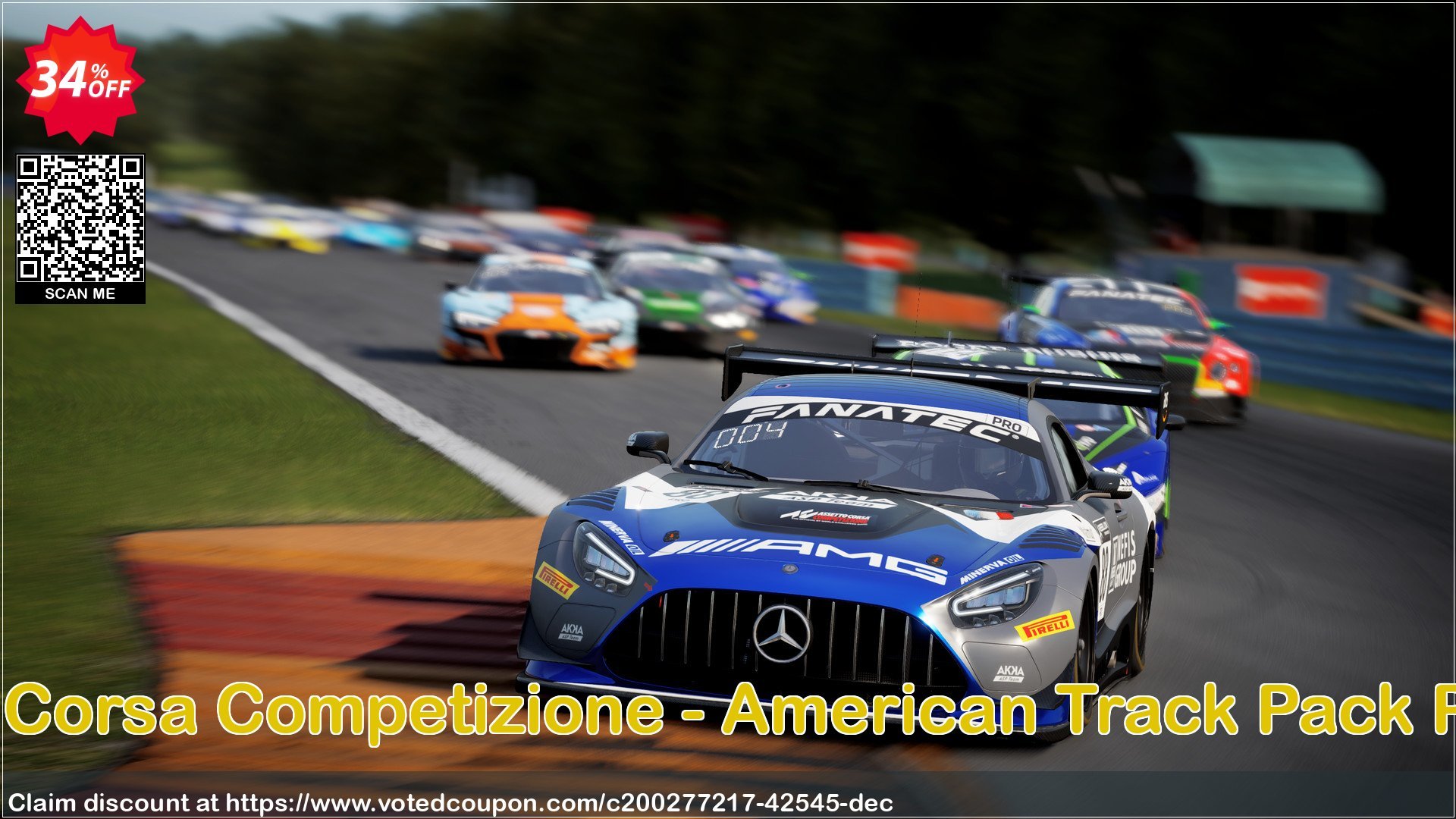 Assetto Corsa Competizione - American Track Pack PC - DLC Coupon Code May 2024, 34% OFF - VotedCoupon