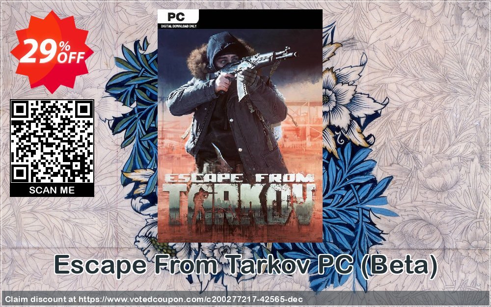 Escape From Tarkov PC, Beta  Coupon, discount Escape From Tarkov PC (Beta) Deal 2024 CDkeys. Promotion: Escape From Tarkov PC (Beta) Exclusive Sale offer 