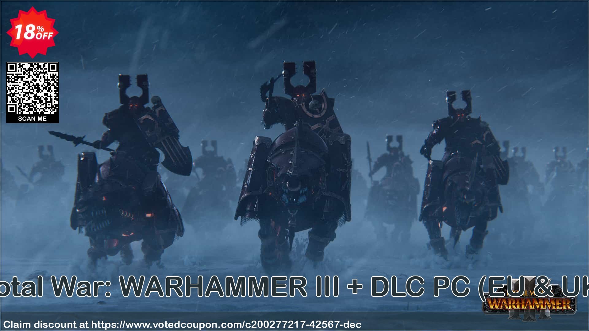 Total War: WARHAMMER III + DLC PC, EU & UK  Coupon, discount Total War: WARHAMMER III + DLC PC (EU & UK) Deal 2024 CDkeys. Promotion: Total War: WARHAMMER III + DLC PC (EU & UK) Exclusive Sale offer 
