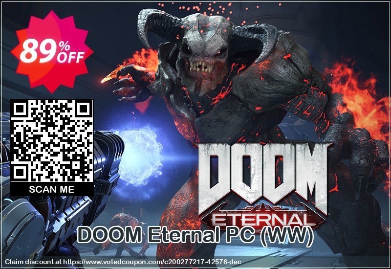 DOOM Eternal PC, WW  Coupon Code May 2024, 89% OFF - VotedCoupon