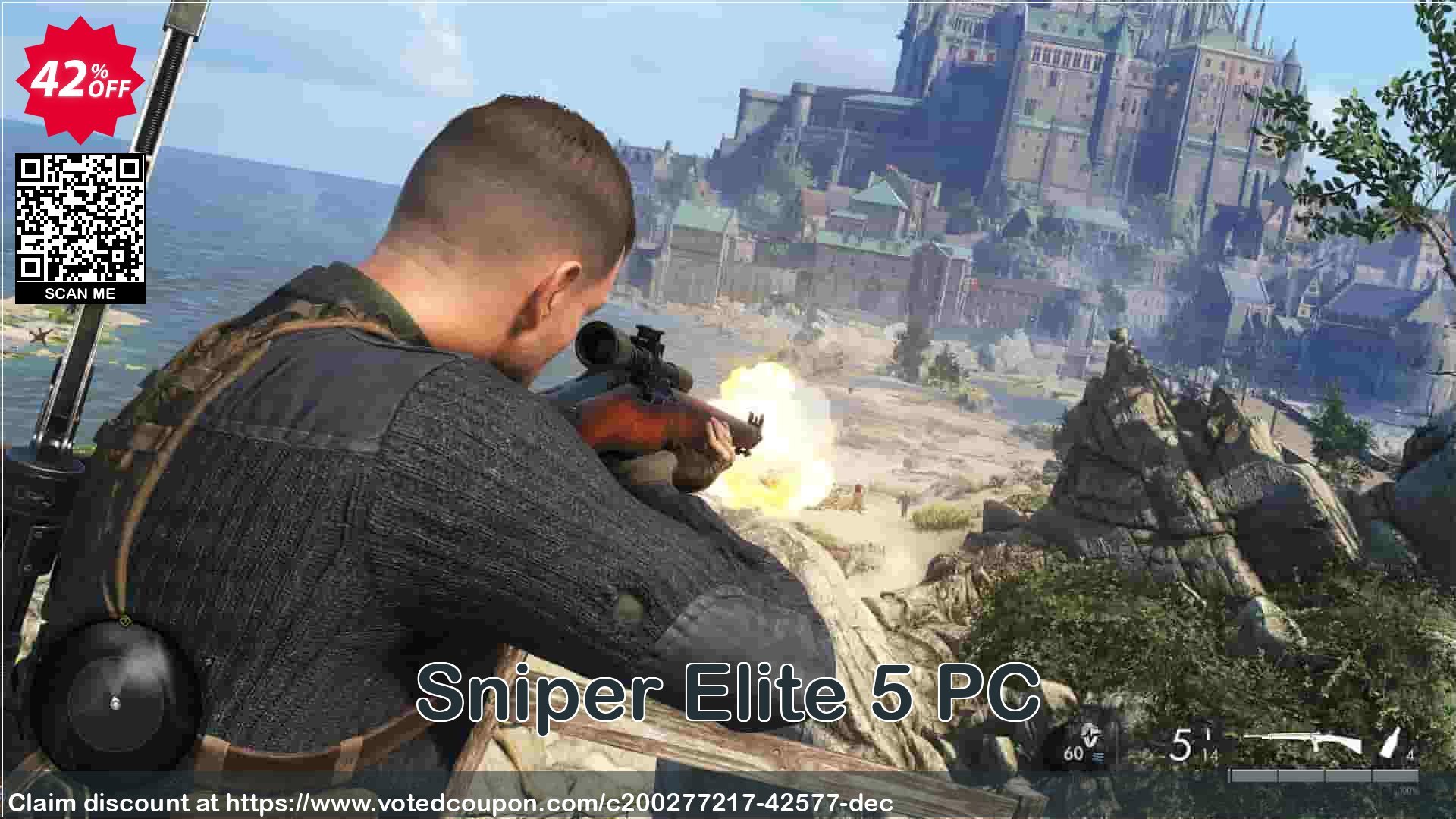Sniper Elite 5 PC Coupon, discount Sniper Elite 5 PC Deal 2024 CDkeys. Promotion: Sniper Elite 5 PC Exclusive Sale offer 
