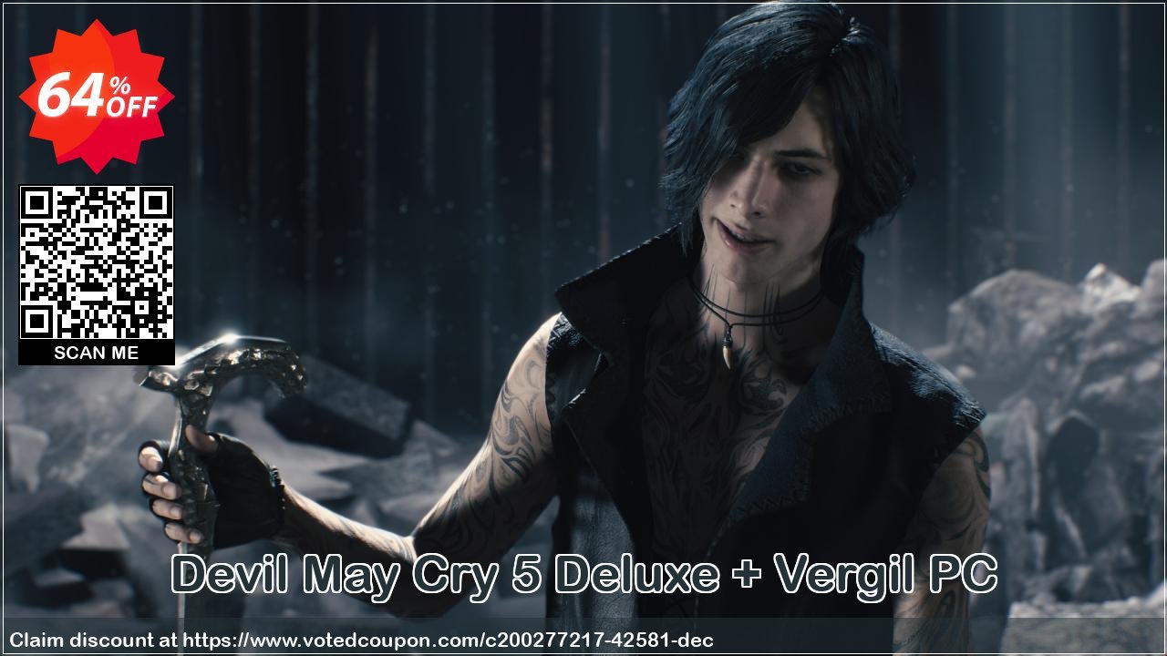 Devil May Cry 5 Deluxe + Vergil PC Coupon, discount Devil May Cry 5 Deluxe + Vergil PC Deal 2024 CDkeys. Promotion: Devil May Cry 5 Deluxe + Vergil PC Exclusive Sale offer 