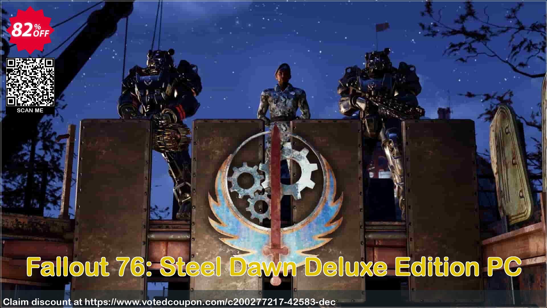 Fallout 76: Steel Dawn Deluxe Edition PC Coupon Code May 2024, 82% OFF - VotedCoupon