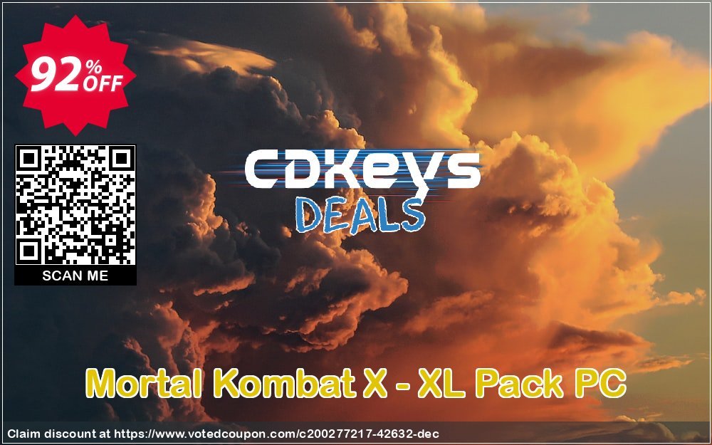 Mortal Kombat X - XL Pack PC Coupon, discount Mortal Kombat X - XL Pack PC Deal 2024 CDkeys. Promotion: Mortal Kombat X - XL Pack PC Exclusive Sale offer 