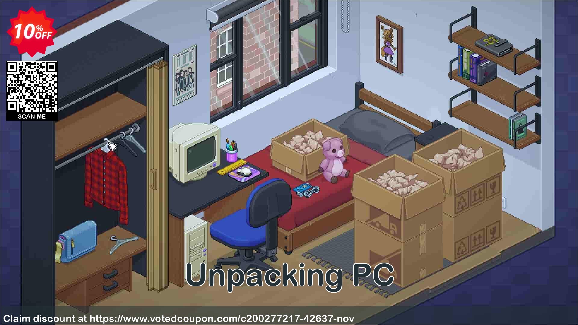 Unpacking PC Coupon, discount Unpacking PC Deal 2024 CDkeys. Promotion: Unpacking PC Exclusive Sale offer 