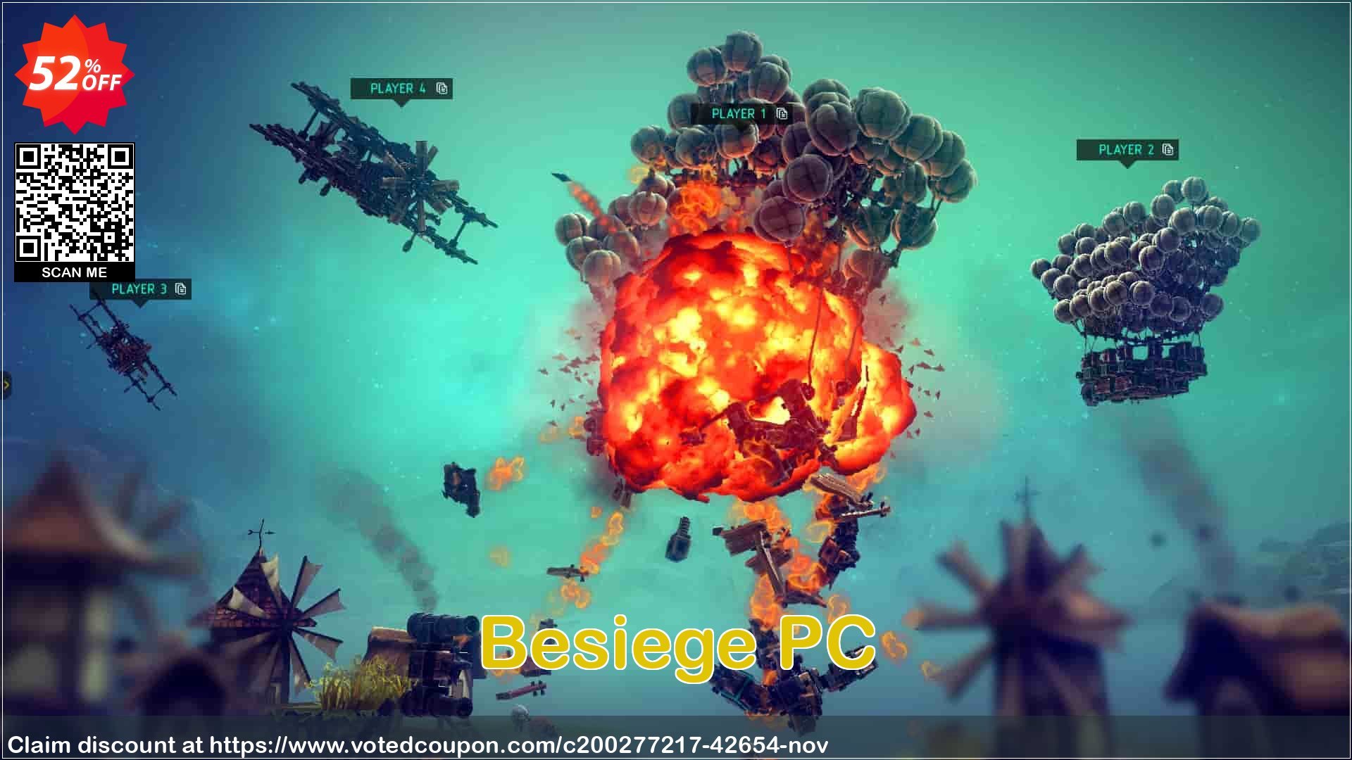 Besiege PC Coupon, discount Besiege PC Deal 2024 CDkeys. Promotion: Besiege PC Exclusive Sale offer 