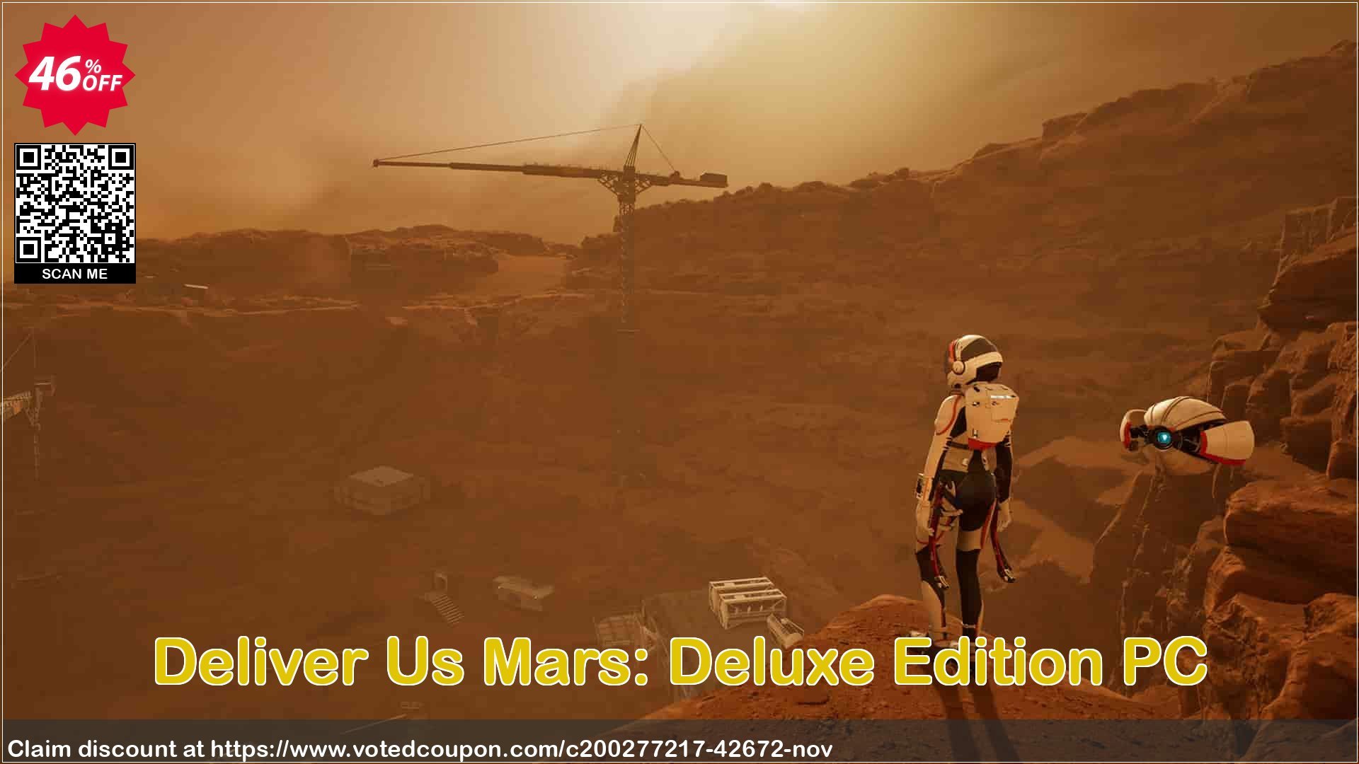 Deliver Us Mars: Deluxe Edition PC Coupon, discount Deliver Us Mars: Deluxe Edition PC Deal 2024 CDkeys. Promotion: Deliver Us Mars: Deluxe Edition PC Exclusive Sale offer 