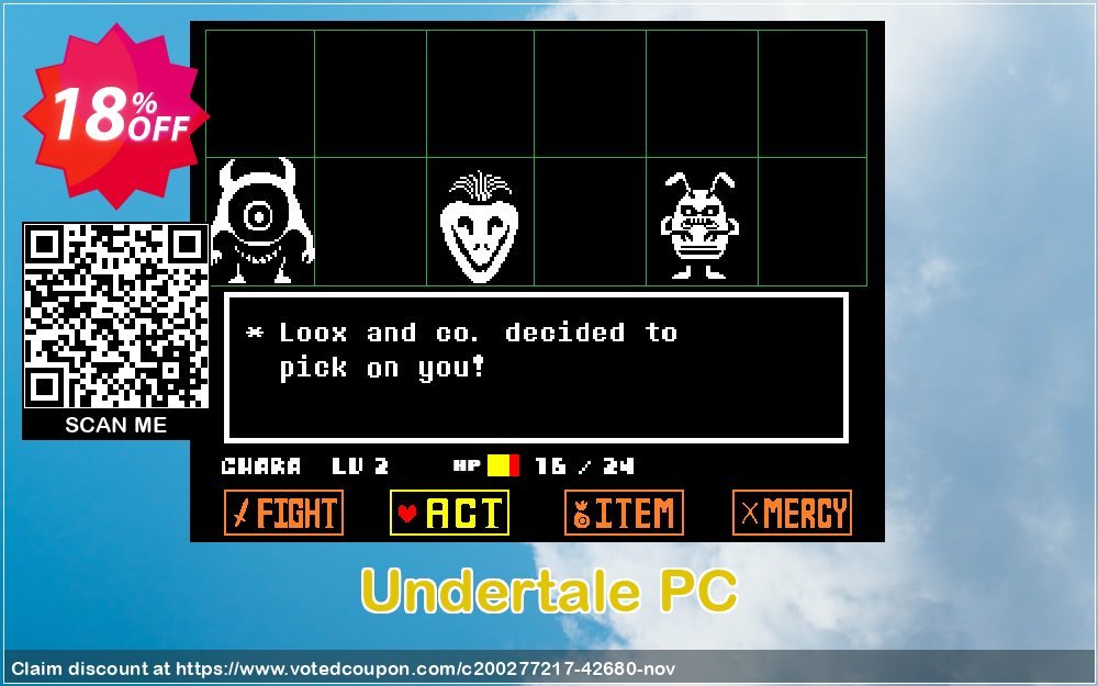 Undertale PC Coupon, discount Undertale PC Deal 2024 CDkeys. Promotion: Undertale PC Exclusive Sale offer 