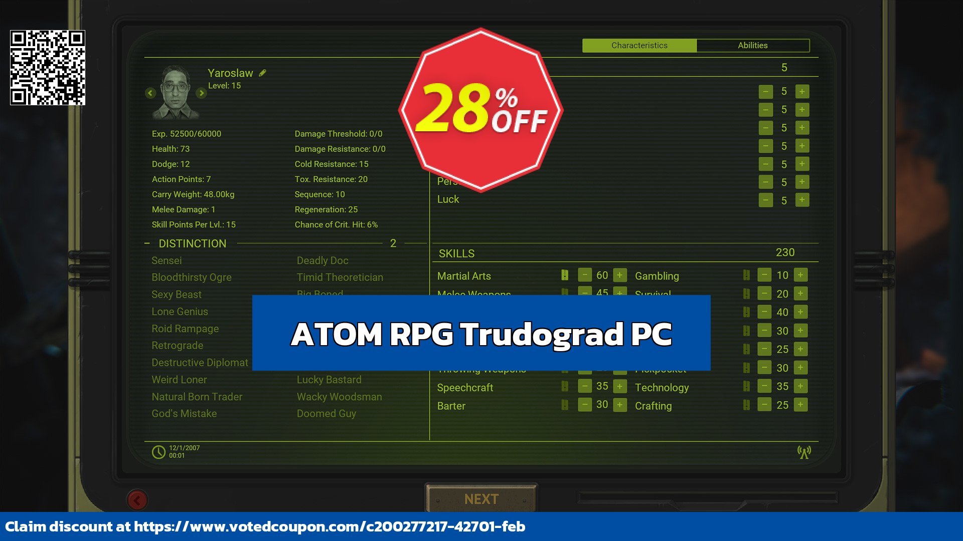 ATOM RPG Trudograd PC Coupon, discount ATOM RPG Trudograd PC Deal 2024 CDkeys. Promotion: ATOM RPG Trudograd PC Exclusive Sale offer 