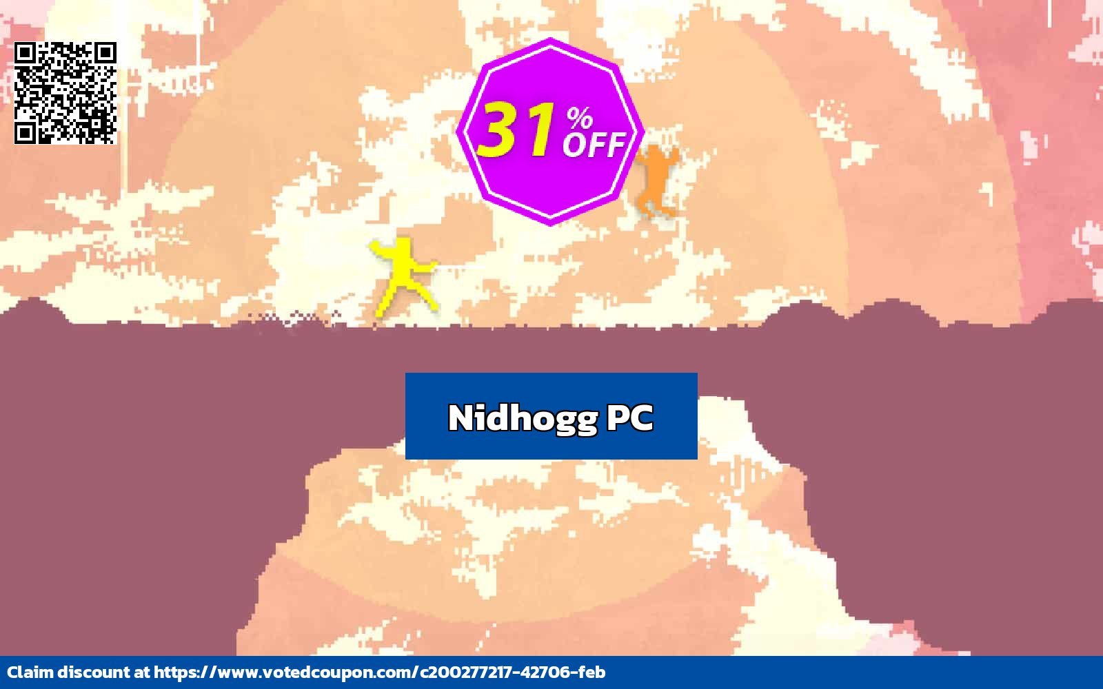 Nidhogg PC Coupon, discount Nidhogg PC Deal 2024 CDkeys. Promotion: Nidhogg PC Exclusive Sale offer 