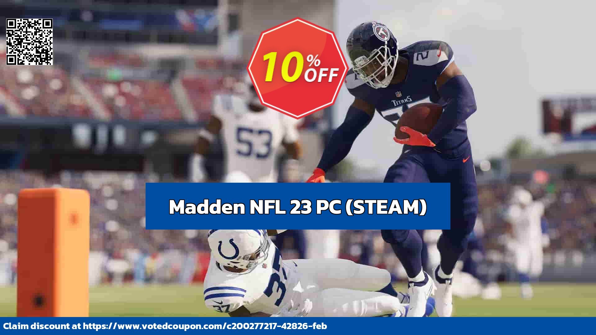 Madden NFL 23 PC, STEAM  Coupon, discount Madden NFL 23 PC (STEAM) Deal 2024 CDkeys. Promotion: Madden NFL 23 PC (STEAM) Exclusive Sale offer 