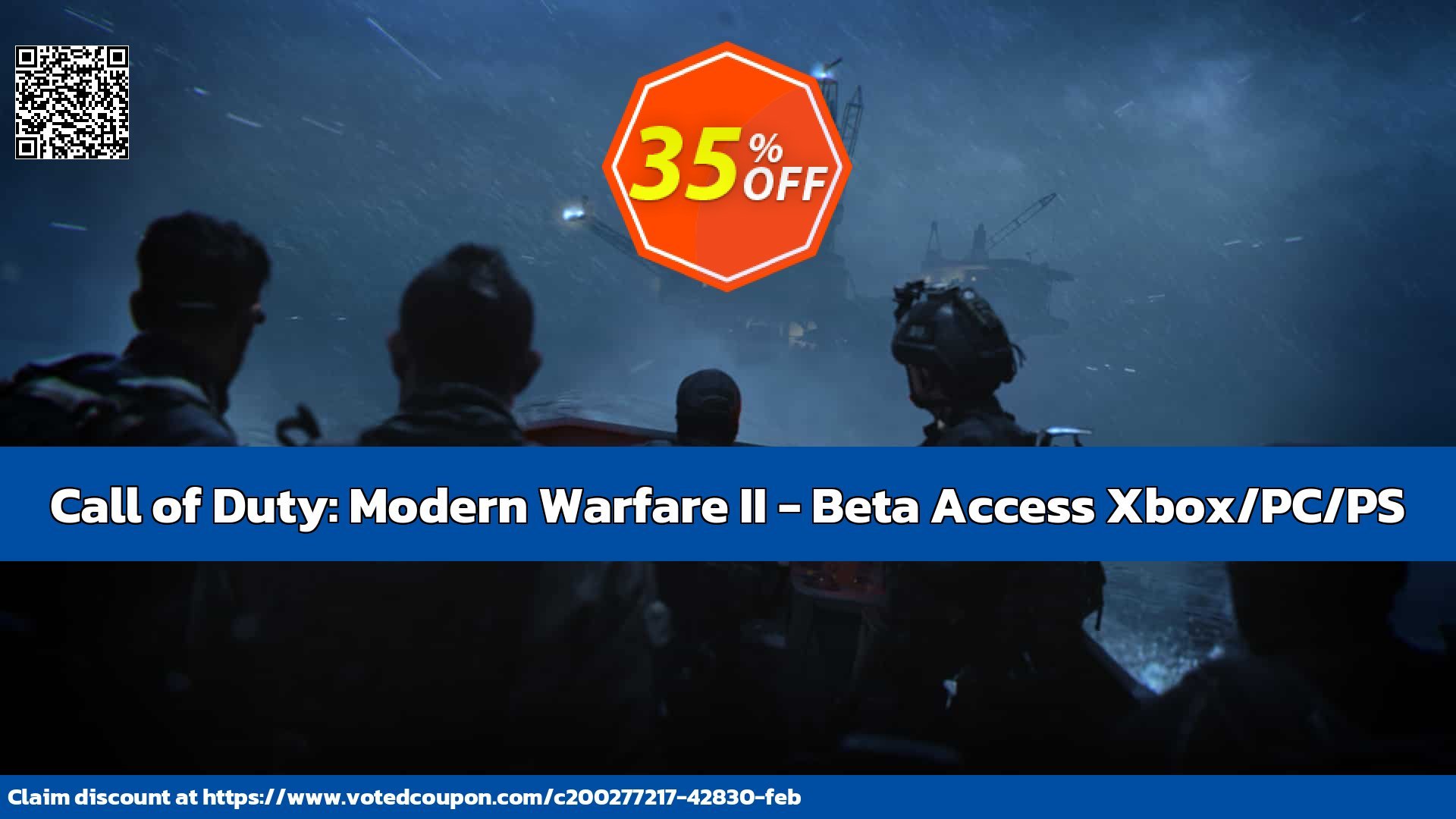 Call of Duty: Modern Warfare II - Beta Access Xbox/PC/PS Coupon Code May 2024, 35% OFF - VotedCoupon