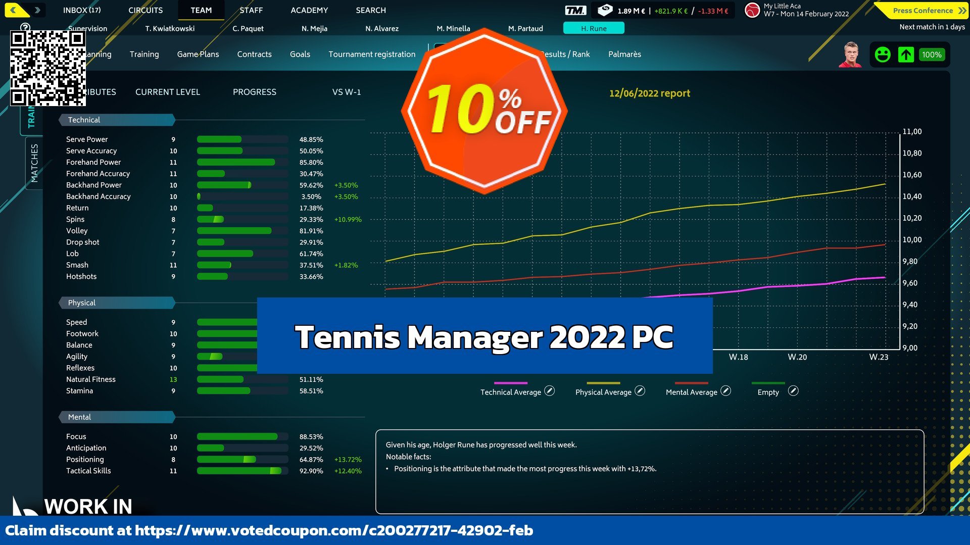 Tennis Manager 2022 PC Coupon Code Apr 2024, 10% OFF - VotedCoupon