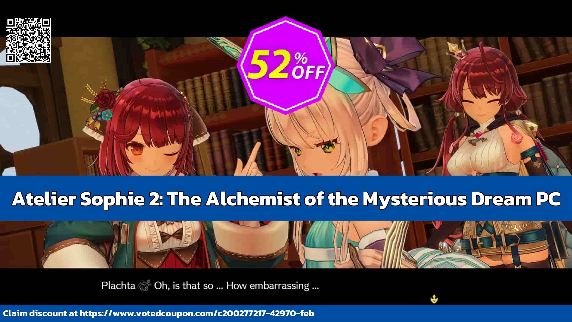 Atelier Sophie 2: The Alchemist of the Mysterious Dream PC Coupon, discount Atelier Sophie 2: The Alchemist of the Mysterious Dream PC Deal 2024 CDkeys. Promotion: Atelier Sophie 2: The Alchemist of the Mysterious Dream PC Exclusive Sale offer 