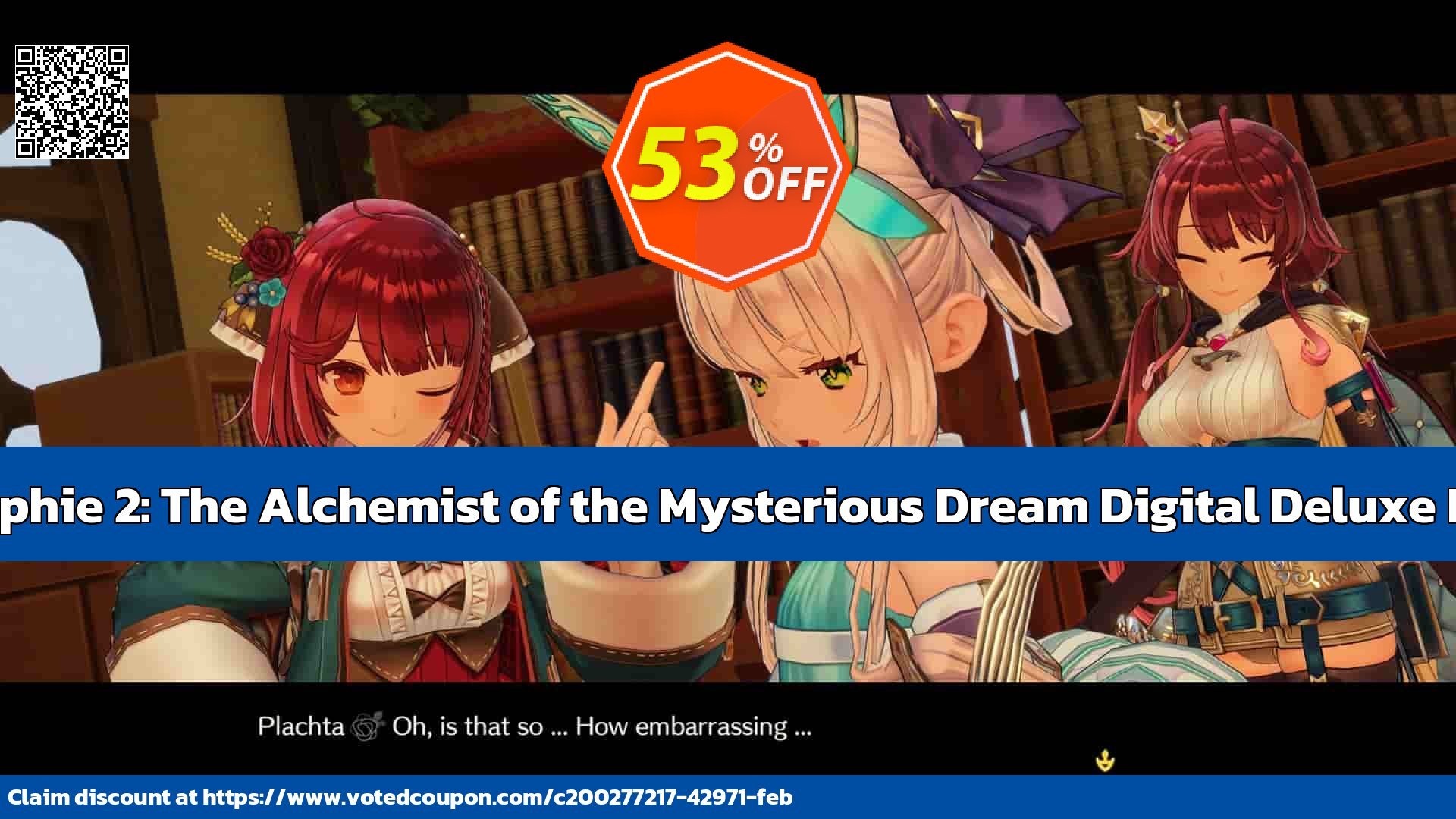 Atelier Sophie 2: The Alchemist of the Mysterious Dream Digital Deluxe Edition PC Coupon, discount Atelier Sophie 2: The Alchemist of the Mysterious Dream Digital Deluxe Edition PC Deal 2024 CDkeys. Promotion: Atelier Sophie 2: The Alchemist of the Mysterious Dream Digital Deluxe Edition PC Exclusive Sale offer 