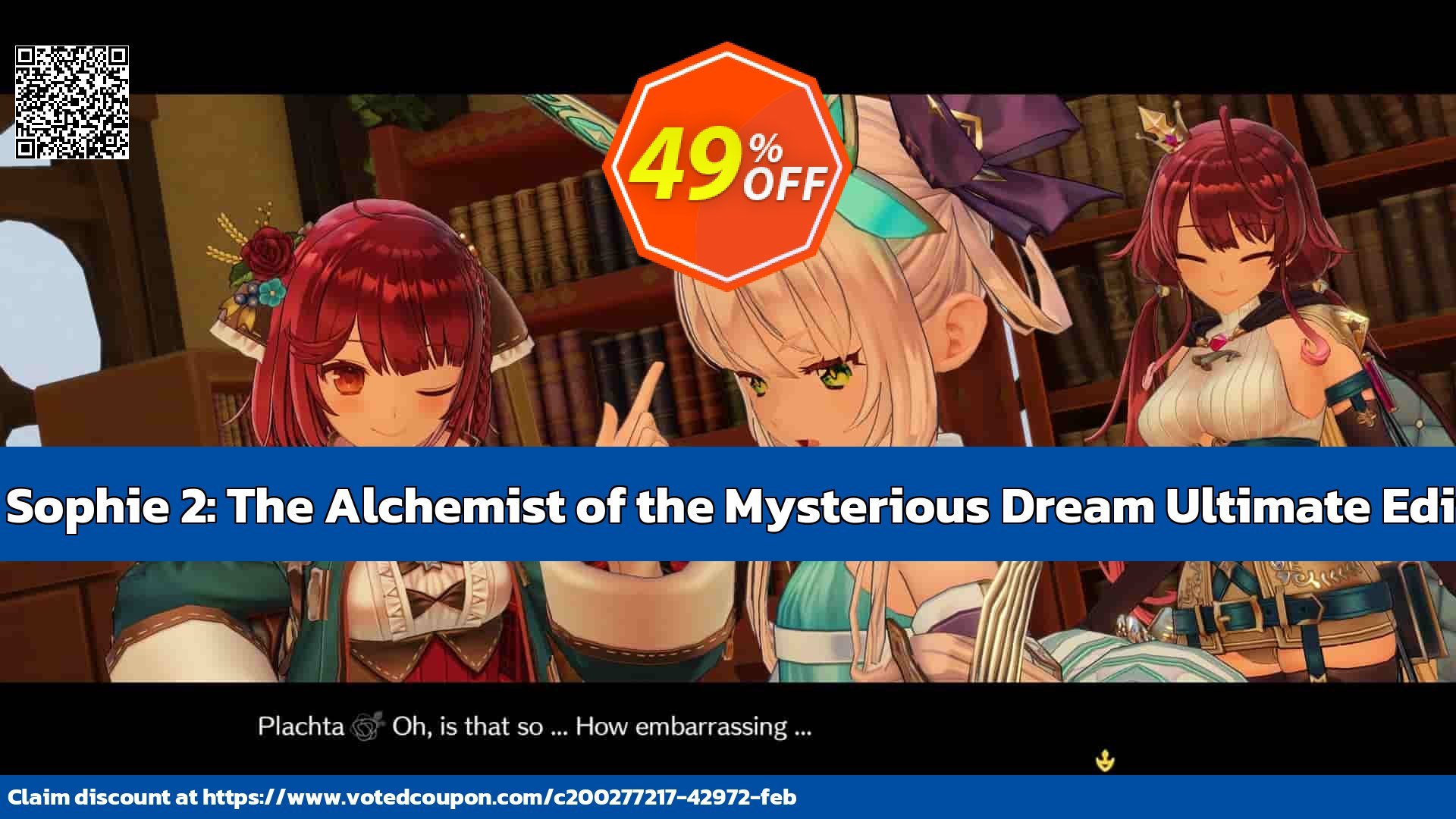 Atelier Sophie 2: The Alchemist of the Mysterious Dream Ultimate Edition PC Coupon, discount Atelier Sophie 2: The Alchemist of the Mysterious Dream Ultimate Edition PC Deal 2024 CDkeys. Promotion: Atelier Sophie 2: The Alchemist of the Mysterious Dream Ultimate Edition PC Exclusive Sale offer 