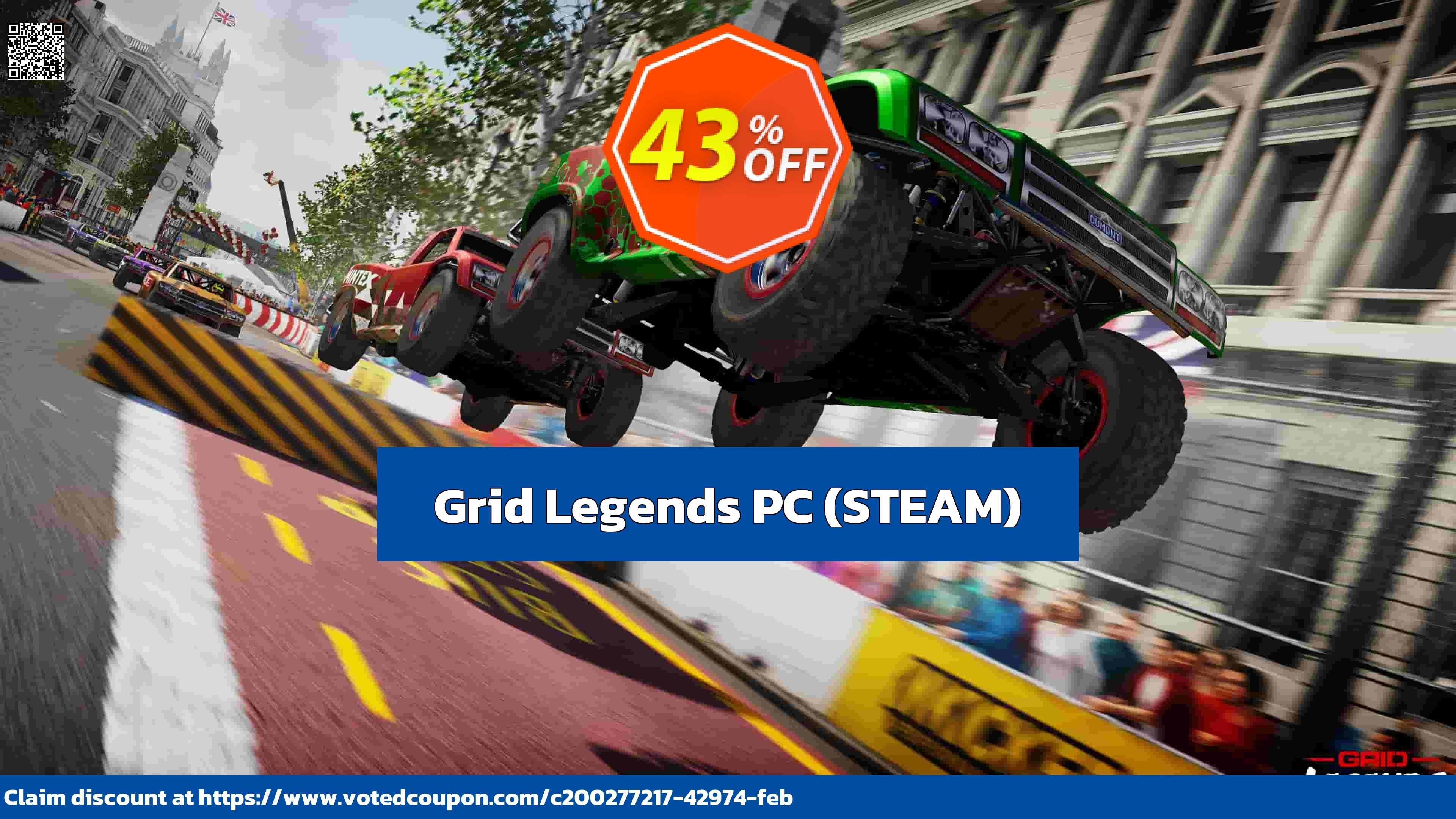 Grid Legends PC, STEAM  Coupon Code May 2024, 43% OFF - VotedCoupon