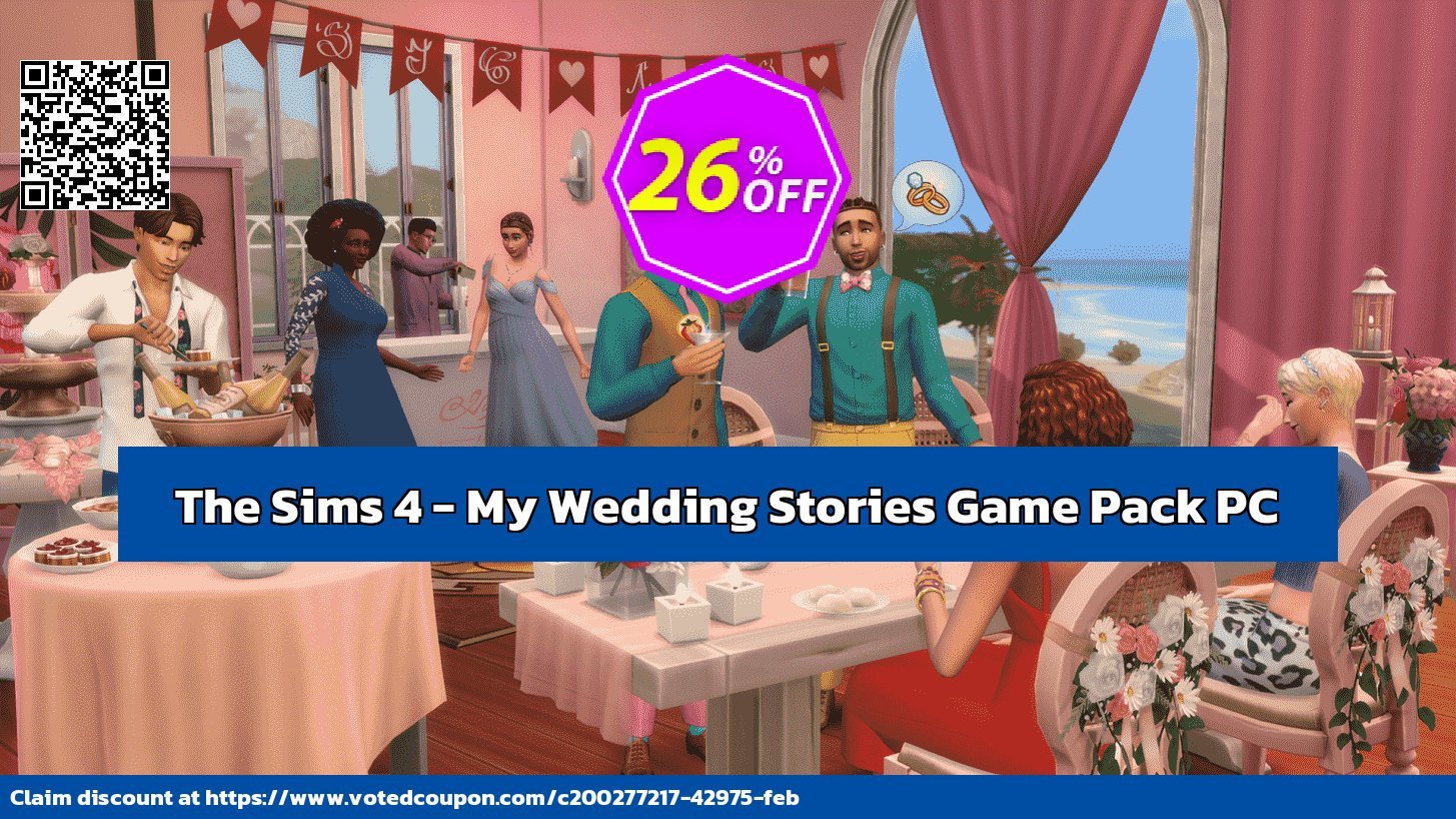 The Sims 4 - My Wedding Stories Game Pack PC Coupon, discount The Sims 4 - My Wedding Stories Game Pack PC Deal 2024 CDkeys. Promotion: The Sims 4 - My Wedding Stories Game Pack PC Exclusive Sale offer 