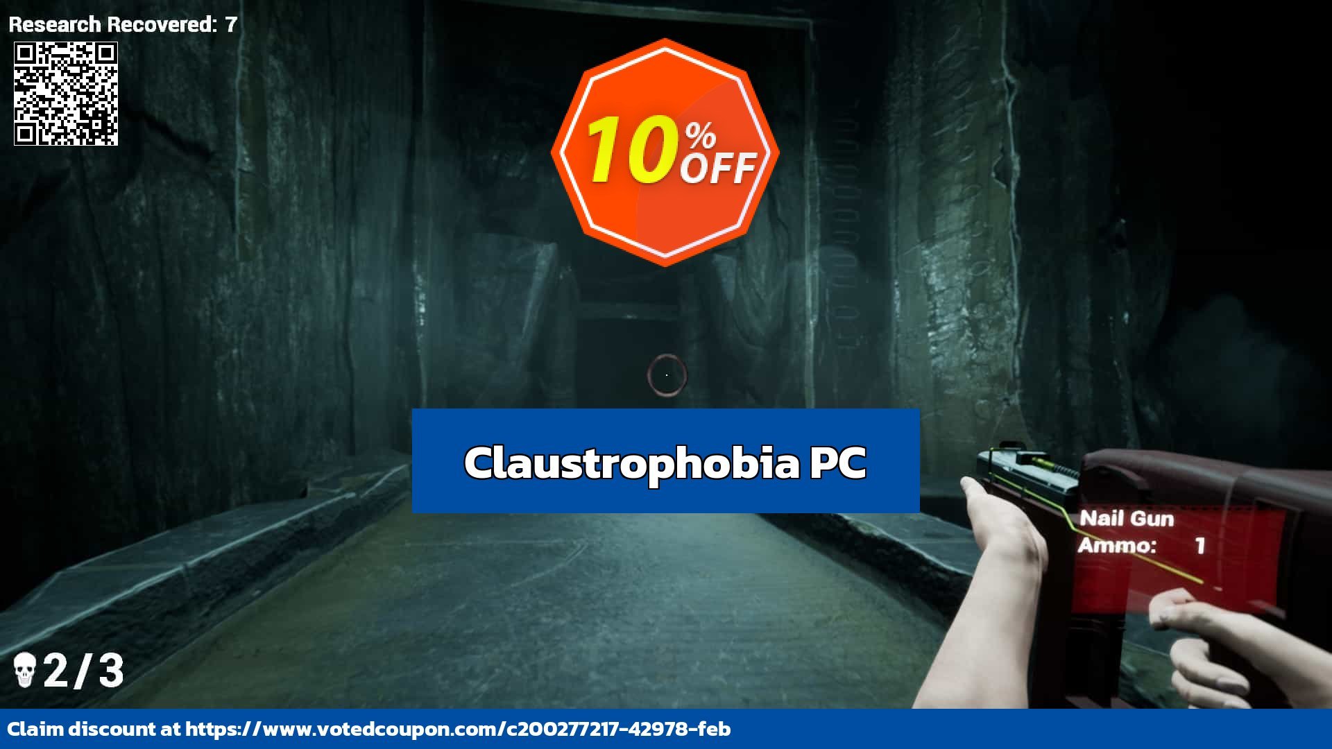 Claustrophobia PC Coupon Code May 2024, 12% OFF - VotedCoupon