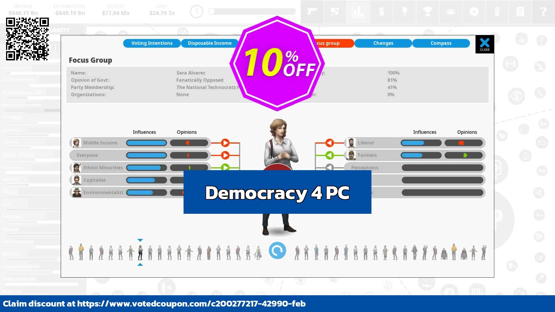 Democracy 4 PC Coupon Code May 2024, 11% OFF - VotedCoupon