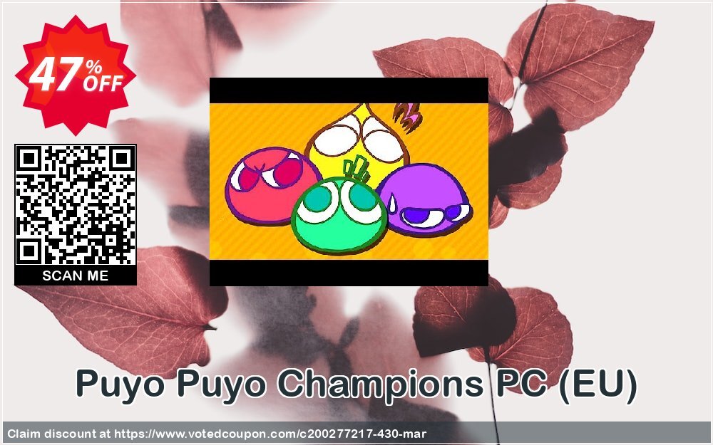 Puyo Puyo Champions PC, EU  Coupon, discount Puyo Puyo Champions PC (EU) Deal. Promotion: Puyo Puyo Champions PC (EU) Exclusive offer 