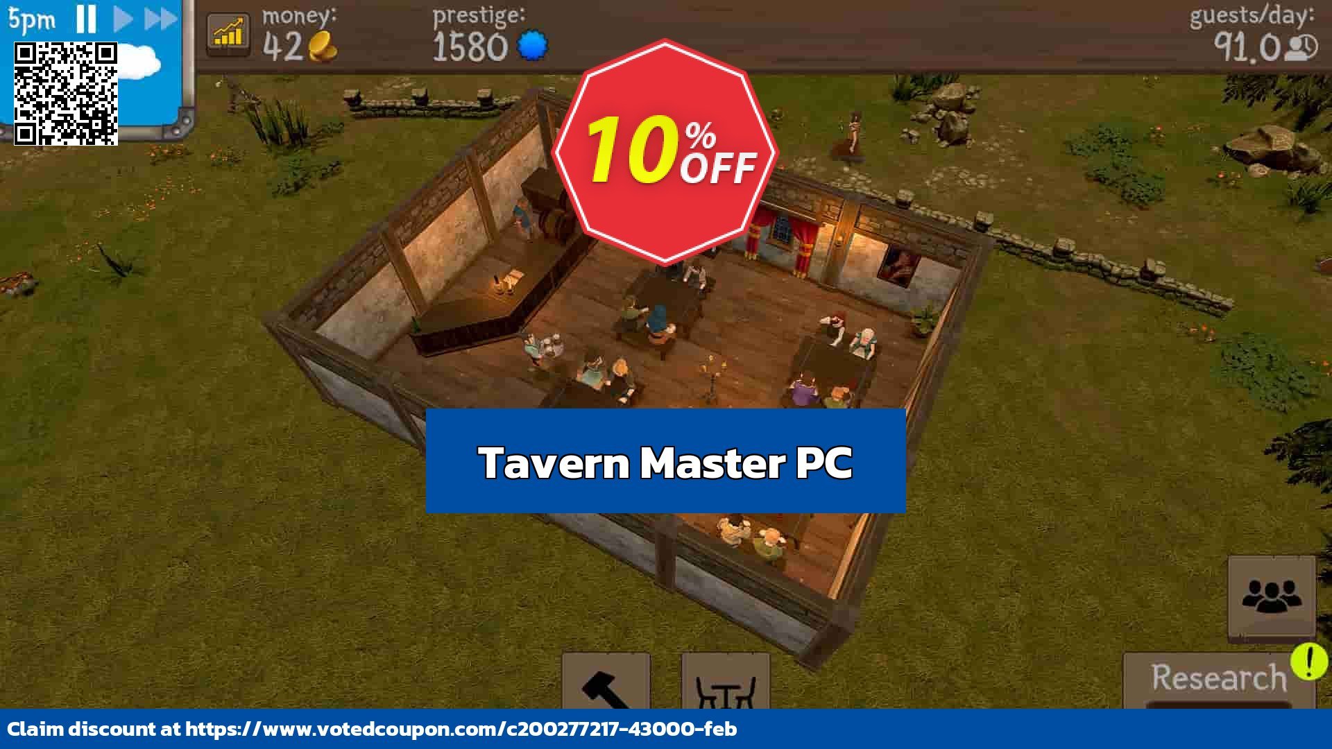 Tavern Master PC Coupon, discount Tavern Master PC Deal 2024 CDkeys. Promotion: Tavern Master PC Exclusive Sale offer 