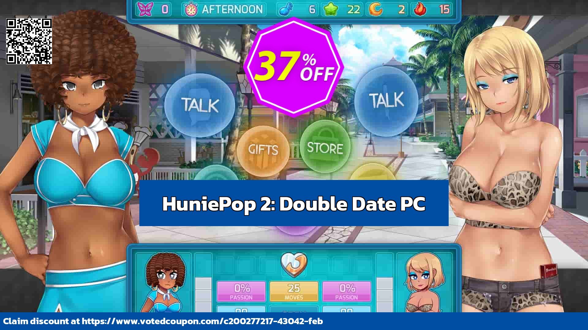 HuniePop 2: Double Date PC Coupon, discount HuniePop 2: Double Date PC Deal 2024 CDkeys. Promotion: HuniePop 2: Double Date PC Exclusive Sale offer 