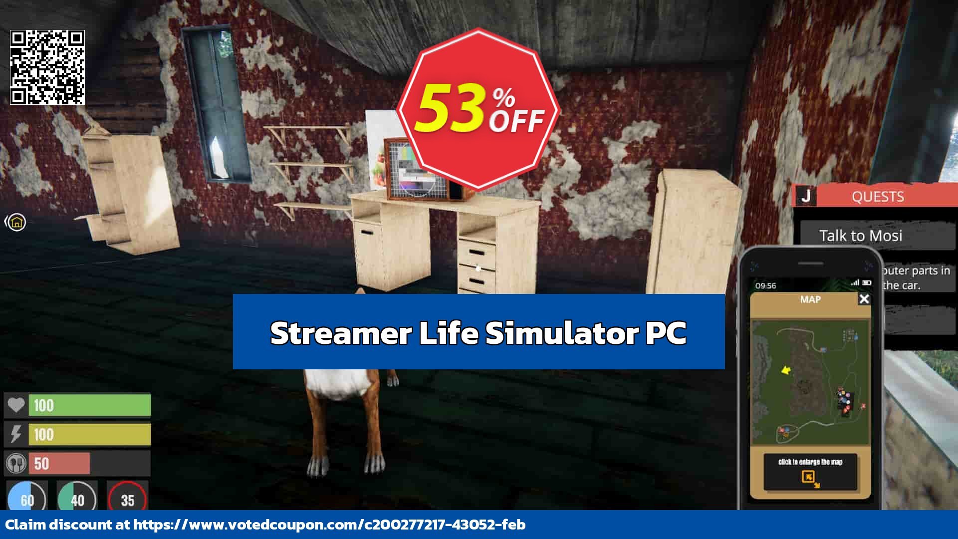 Streamer Life Simulator PC Coupon Code May 2024, 58% OFF - VotedCoupon